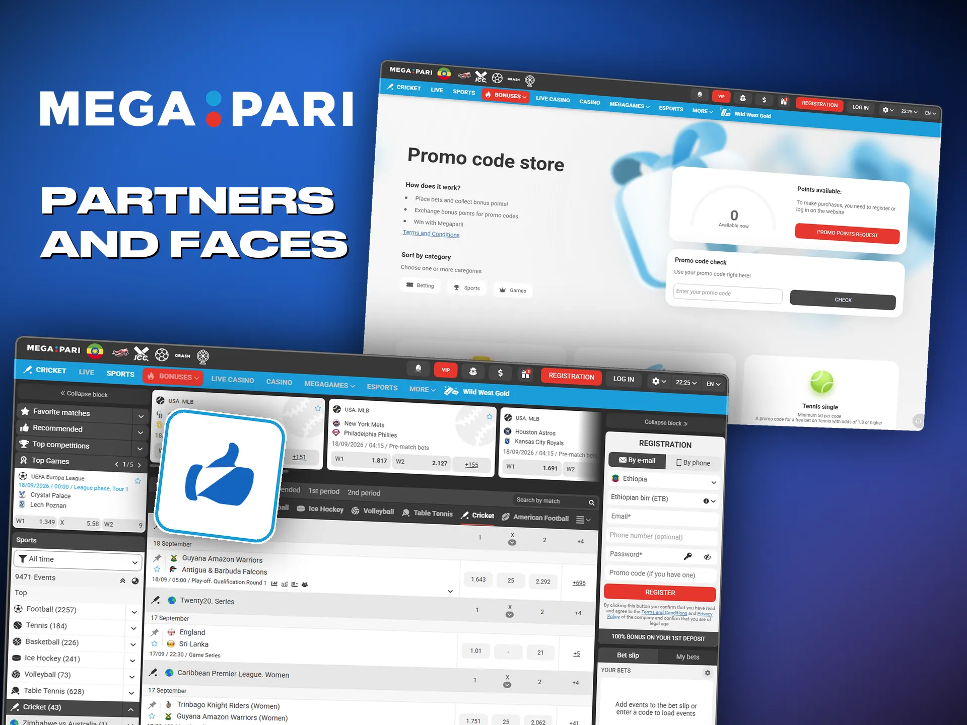 Regional creators introduce Megapari features and promotions on social media