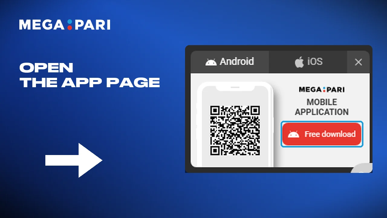 The download button opens the Megapari install page
