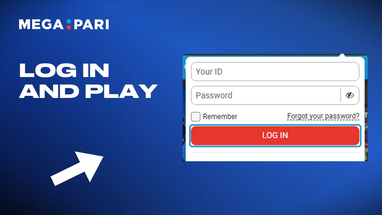 Logging in activates the Megapari account
