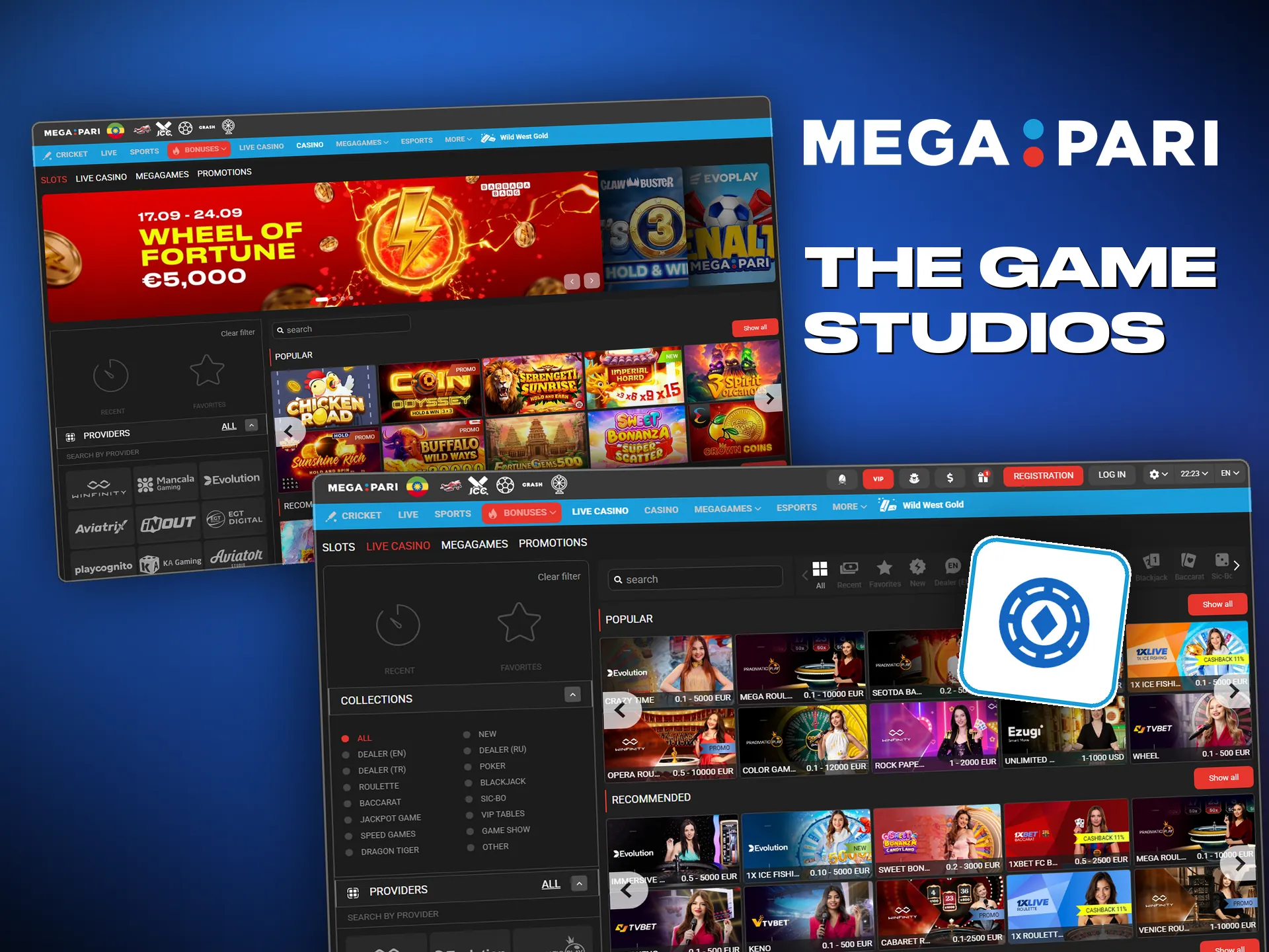 Megapari works with Pragmatic Play, NetEnt and other audited studios