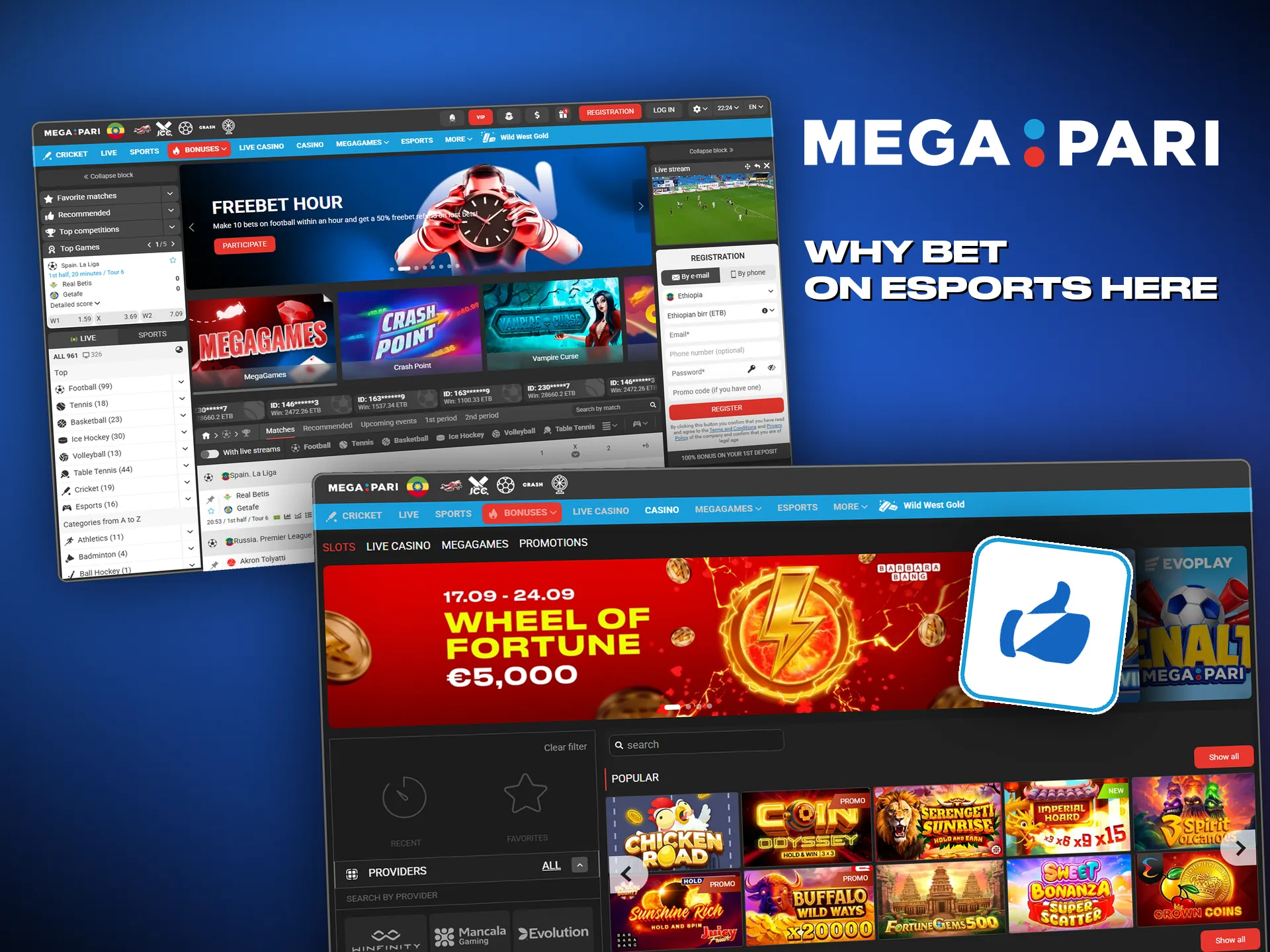 Players rate Megapari on its bonuses and the app