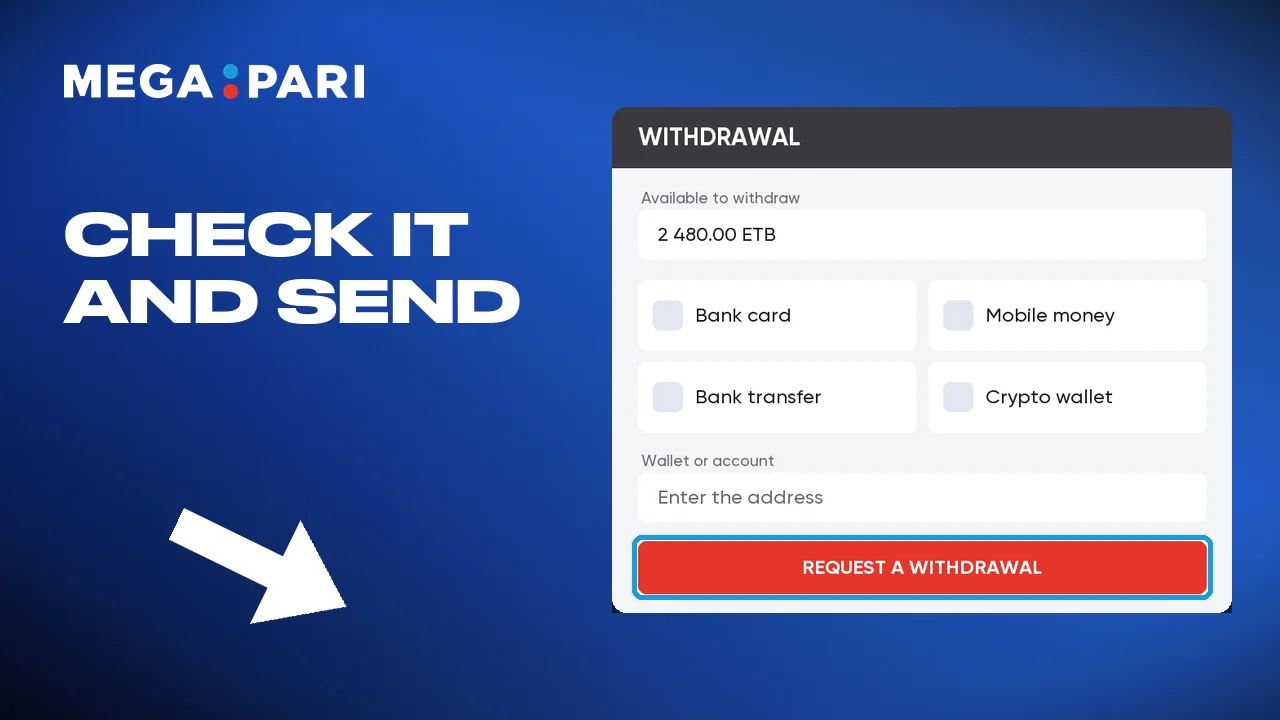 Check everything, then wait for the Megapari withdrawal to go through.