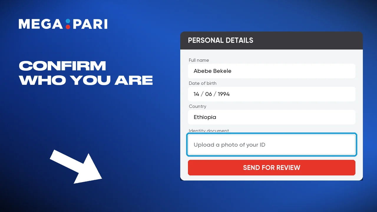 Fill in your personal details, then complete Megapari verification.